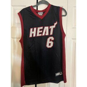 GREAT SHAPE! Lebron James Miami Heat #6 NBA Jersey  Men's Size Medium Black